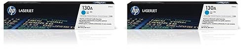 HP 130A Original Toner (geeignet Color Laserjet Pro M176n, Color Laserjet Pro M177fw) blau (Packung mit 2)