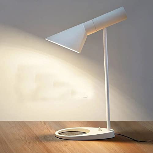 Adjustable LED Desk Lamp Black Wrought Iron Table Light Eye Protection Nordic Metal Design for Modern Minimalist Bedroom & Living Room Creative Lighting Solution