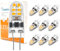 I-SHUNFA Bombillas LED G4 1.2W Regulable AC/DC 12-24V Blanco Cálido 3000K Mini Bombilla LED de Repuesto 10W-15W G4 Bombilla Halógena para Cocina, Campana Extractora, Oficina (Pack de 10)