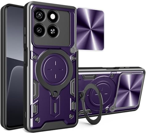 betterfon Handyhülle für ZTE Blade A55 / A35 | Stoßfest & Kratzfest | Mit Kameraschutz, Anti-Fingerabdruck & robustem Panzerschutz-Design | Lila