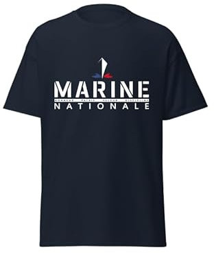 T-Shirt Adulte Marine Nationale – Style Naval, Esprit Militaire et Maritime, pour passionnés de la mer et de la défense