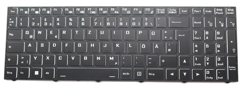RTDPART Laptop-Tastatur für Ekimia Polar 2 Deutschland GR schwarz ohne Hintergrundbeleuchtung Neu