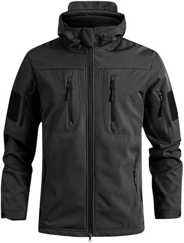 Générique Militaire Homme Tactique Treillis Vêtements Softshell Chasse Hiver Tactiques Tenue Camouflage Militaire Softshells Camouflage Chaude Uniforme Parka L