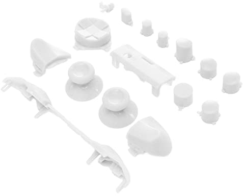 Wakects Game Controller Button Set, ABS Replacement Controller Bumper Triggers Full Button Set for X Box Series X X Box Series S (White)