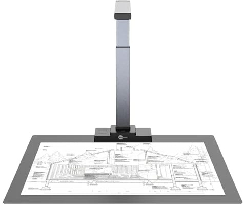 18-Megapixel-Scanner mit A2/3/4-Großformat-OCR-Erkennung, automatischer Dokumentenscanner, 24-Bit-Farbtiefe, hohe Auflösung, for den Bürogebrauch
