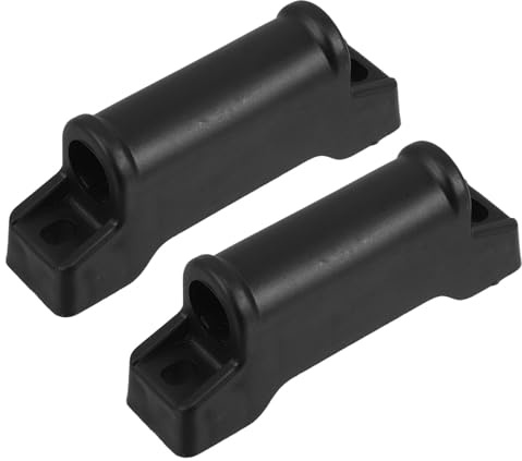 ASAKKURA 2pcs Heavy Duty Reclining Footrest Sliders Replacement Parts for Gaming and Office Chairs, 10.3cm Screw Distance Plastic Footrest Attachment for Recliner and Desk Foot Support