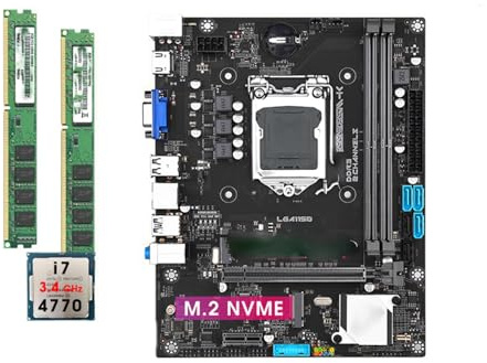 Scheda madre Fit For B85 MK processore base scheda e kit di memoria core i7 4770 CPU 16GB ddr3 PC RAM mae lga 1150 combinato