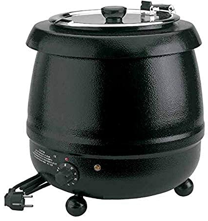LACOR 69037 - Olla Calentador Sopa eléctrico, Hierro esmaltado, 475 W