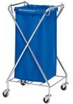 VERMOP Papierwagen X-Form hochglanzverzinktes Grundgestell incl. 2x 70 L Halterahmen