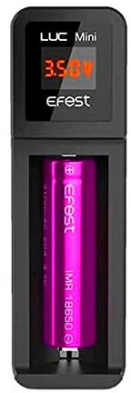 Efest LUC Mini Single Bay Li-ion Battery Charger with USB Cable