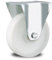 Rolle Bockrolle 100mm Lenkrolle Transportrolle Laufrolle weiß Kunststoff Plastikrolle (Bockrolle 100 mm)