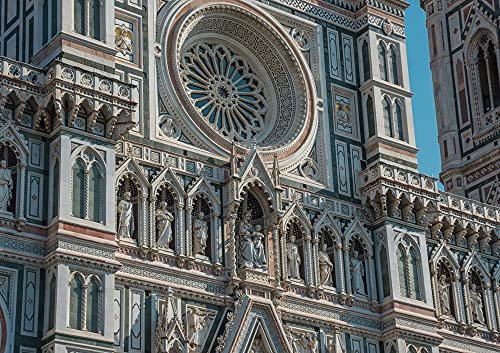 hansepuzzle 64123 - Florenz Kathedrale Puzzle 130 Teile - Religion-Puzzle mit hochwertiger Aufbewahrung: Kartonbox und wiederverschließbarem Beutel - Puzzle-Maße: 28,7 x 20 cm