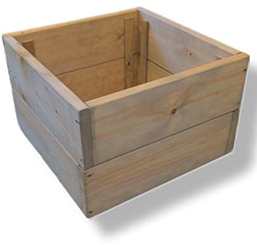 FKL DESIGN Home Deco Jardinière en Bois pour Jardin, terrasse, Jardin, terrasse, jardinière en Bois, Decko, Vert imprégné, prêt à Monter, D23 (40 x 40 x 28 cm)