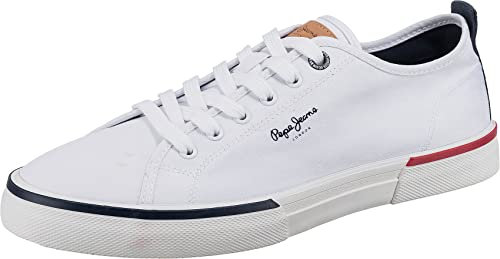 Pepe Jeans Kenton Smart M, Zapatilla Hombre, Blanco, 41 EU
