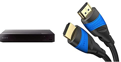 Sony Bdp-S3700 Lettore Blu-Ray Full Hd, Usb, Hdmi & Kabeldirekt – 2 M – Cavo Hdmi 4K