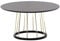FineBuy Couchtisch Rund 80x80x42 cm Schwarz Gold Sofatisch Metall Modern, Runder Wohnzimmertisch Salontisch, Tisch Wohnzimmer Groß, Kaffeetisch Loungetisch