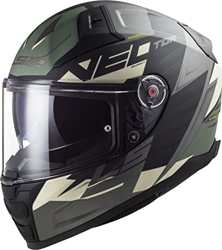 LS2, Integralhelme motorrad VECTOR II Absolute mat black silver, S
