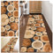 KCYXSMAX Teppich Läufer Flur rutschfest Küchen Teppich 40 * 180cm Weich Polyester Lange Küchenläufer für Korridor Schlafzimmer Wohnzimmer Geometrisches Waschbar Meterware Anpassbar-3D Holzkorn
