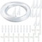 HUAZIZ 5m Scheibenwaschanlage Schlauch, Wischwasserschlauch Reparaturset, Automotive Schlauch, Isolierschlauch, Universal Scheibenwaschanlage mit 30 Schlauchverbinder, Transparent