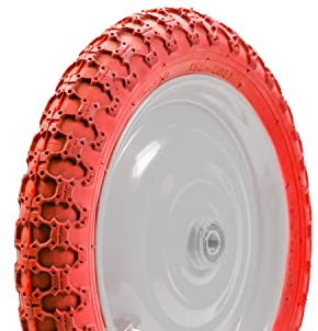 12 Zoll Fahrrad Reifen 12.5x2 1/4 Kinder Wagen Roller 62-203 Rot B-Ware