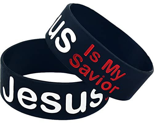 bopely Jesus Mein Erlöser Silicon Armbänder Gummiarmbänder Inspirierende Armband Motivation Armband Christliche Religiöse Geschenk Für Männer Frauen Frauen
