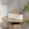 Ankrs Aroma Diffuser mit Flammeneffekt, 200ml Ätherische Öle Diffuser mit 2 Farbe Licht, Luftbefeuchter Humidifier DuftöL Diffuser Duftlampe für Kinder, Zuhause Büro, Raumduft oder Yoga (Weiß)