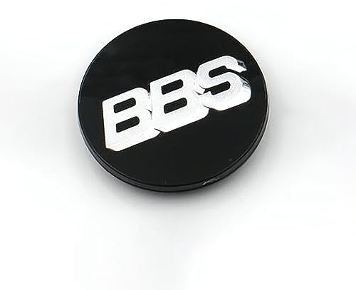 Zikger 4 Stück Radnabenkappen Nabendeckel für BBS 70mm,Auto Felgendeckel mit Logo Radnabendeckel Wasserdicht Staubschutz Zubehör,Black Silver