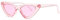 kimorn Cat Eye Occhiali da sole per le donne Clout Occhiali da sole Kurt Cobain K0566, rosa, NOT