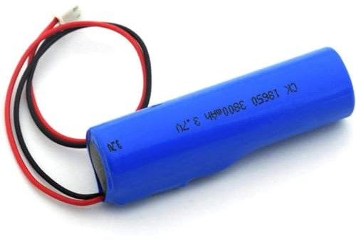 SZAJOR Lithium-Ion Battery 18650 3.7V 3800mAh Rechargeable Replacement Battery with XH 2-Pin Plug, 1 Pcs