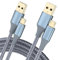 BJIDS Micro USB Kabel Android Ladegerät, (2-Pack 2M) Nylon geflochtenes Kabel Kompatibel mit Galaxy S7 S6 J7 Edge Note 5, Kindle. MP3 und mehr - Grau