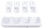 Stazione di Ricarica per Telecomando per Wii, Quattro Stazioni di Ricarica Dock con Batteria Ricaricabile da 4 Pacchi da 2800 MAh, Cavo USB da 4,9 Piedi (WHITE)