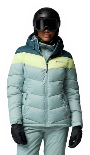 Columbia Women's Abbott Peak 2 Insulated Jacket, Ski Jacket, Crushed Blue/Everblue/Citron Haze, M