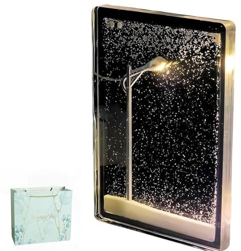 Gienslru Snowy Street Lamp, 2024 Nuova luce notturna fai da te per paesaggi di neve, luce notturna innevata, per fidanzate e amiche (1 pezzo)
