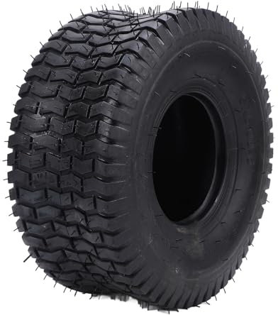 Asixxsix 15X6.00-6 Pneus pour Tondeuse à Gazon, 4 Plis pneus sans Chambre à air pour Tracteur de Jardin 15x6.00-6 Pneus en Caoutchouc pour Tondeuse à Gazon pour Tracteur de Jardin