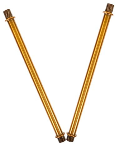 Housoutil 2pièces Tube De Connexion Pour Lampe Murale Métal Doré Antique Tige Droite Accessoire Élégant Pour Applique Murale Conception À Double Filetage Facile À Installer Démonter