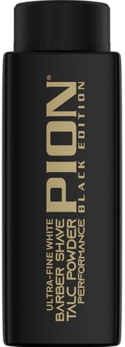 Pion Barber Shave Talc Powder Black Edition – Ultra-feines Weißpulver für ein sanftes Rasurerlebnis, 180g