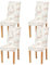 WDdZzyy Rose Gold Christmas Deer Cover for Chair for CeremonySet of 4 Soft Kitchen Chair Covers