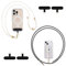 AHABIPERS Cordon Telephone Portable, Lot de 2 Cordon Téléphone Portable Universelle, Tour de Cou Telephone Réglable et Détachable, 4 Patchs de Sangle de téléphone pour Smartphones