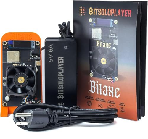 Gamma 601 Solo Miner mit Halterung 1,2TH/S BM1370 Asic Chip 18W Von Antminer S21 Pro Bitcoin BTC Miner mit EU-Stecker