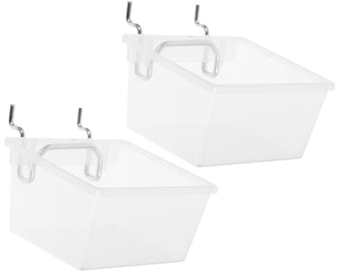 OSALADI Bacs À Panneaux Perforés Robust Avec Crochets 2 Pièces Organisateur Mural Compact Rangement Outils Pour Garage Maison Facile À Installer