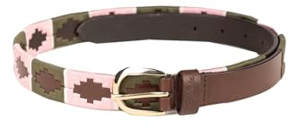Rydale Leather Polo Belt Unisex Trouser Belt Mens, Ladies Equestrian Country Embroidered Accessory