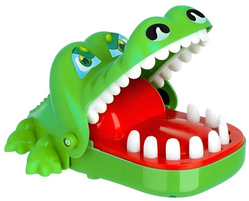 xianshi Krokodil Spiel Spielzeug Krokodil Zähne Kroko Doctor Kinder Croco doc Spiel Spielzeug Zähne Schnappt Spaß Mund Finger beißen,Partyspiele,für Jungen und Mädchen