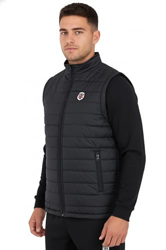 STADE TOULOUSAIN Ärmellose Daunenjacke Toulouse, offizielle Rugby-Kollektion, Größe XXXL