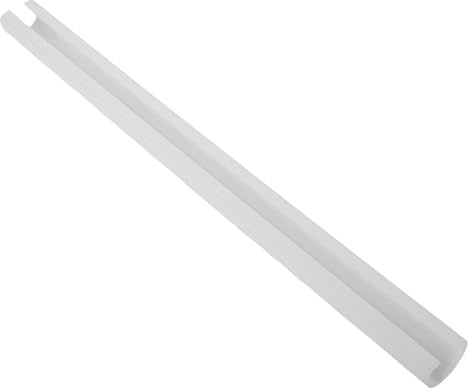 LED Röhrenlampenabdeckung mit Clip On Design aus Kunststoff für LED | Lichtdiffusor für Angenehmes Licht, Weißer Schirm für Kronleuchter, Einfache Montage, Schützt die Röhre