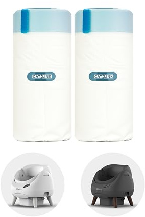 CATLINK Litter Bag für OPEN X (C08) Selbstreinigende Katzentoilette | 40 Stück (2 Beutel) | Kratzfeste Kotbeutel für Katzen & Hunde | Passgenau & Geruchsneutral