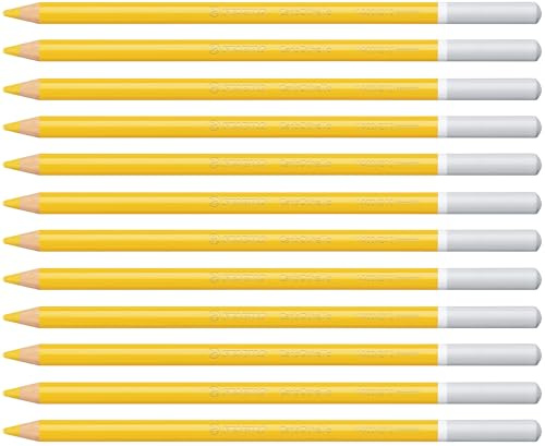 STABILO CarbOthello - Chalk-Pastel Pencil | Pack of 12 - Orange Yellow