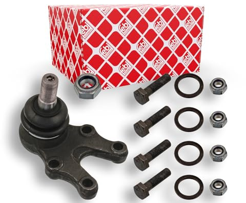febi bilstein 42610 Traggelenk mit Schrauben, Unterlegscheiben und Sicherungsmuttern, 1 Stück