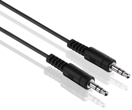 HDSupply LP-AC010-005 Cavo di collegamento audio stereo da 3,5 mm Maschio a 3,5 mm Maschio 0,50 m, nero