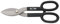 Elora Amerikanische Blechschere, Scheidenlänge 90 mm, Griff schwarz PVC-tauchisoliert, 1 Stück, 401/2-350