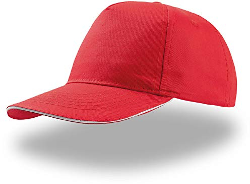 Atlantis Start Five Sandwich Cap, One Size, Red